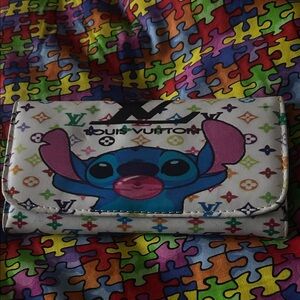 Colorful Wallet with Cartoon Design